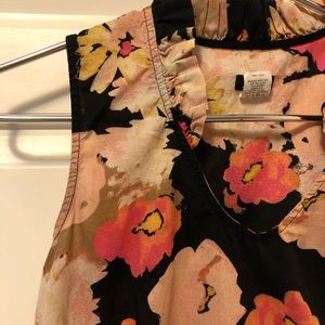 J Crew • Watercolor Floral Sleeveless Top
